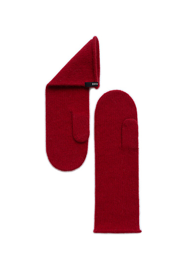 Mittens with fox down - BRUSNIKA Women Clothes