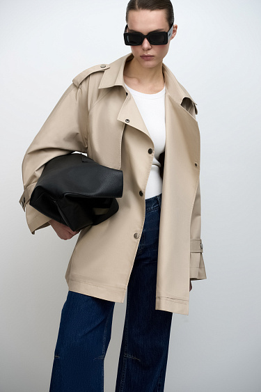 Short trench coat - BRUSNIKA Women Clothes