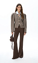 Flared suede trousers - BRUSNIKA. Women clothes