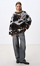 Jumper with a jacquard animalistic design - BRUSNIKA. Women clothes