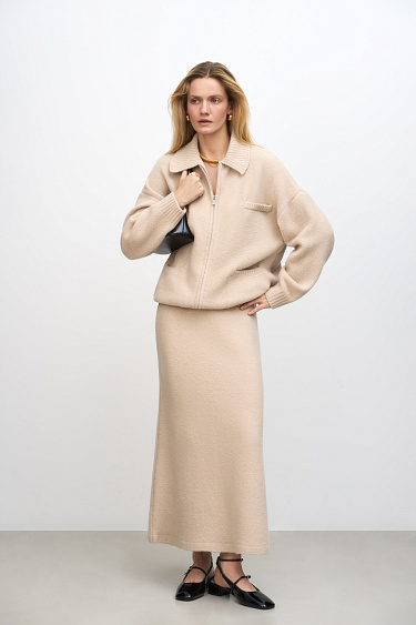 Wool maxi skirt - BRUSNIKA Women Clothes