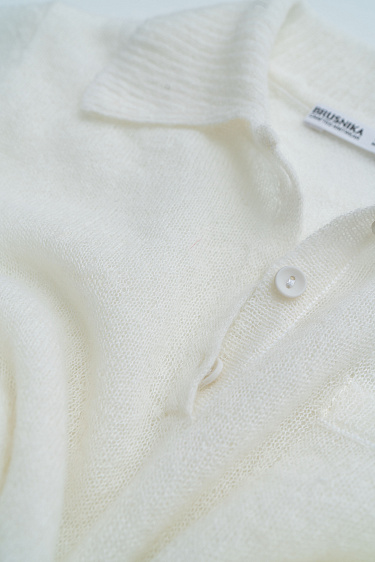 Knitted wool T-shirt - BRUSNIKA Women Clothes