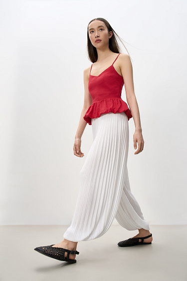 Trousers-Aladdin pleated - BRUSNIKA Women Clothes