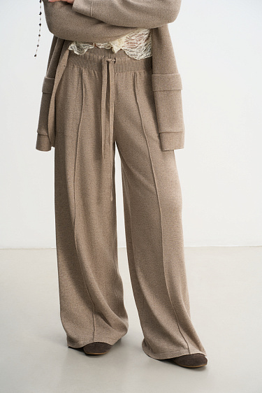 Wide cashmere trousers - BRUSNIKA Women Clothes