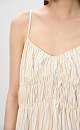 Striped sundress with lace - BRUSNIKA. Women clothes