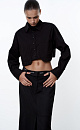 Crop shirt - BRUSNIKA. Women clothes
