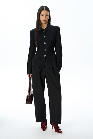 Fitted merino wool jacket - BRUSNIKA Women Clothes