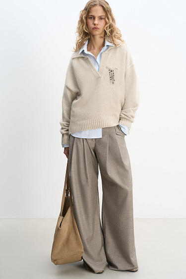 Fox down jumper - BRUSNIKA Women Clothes