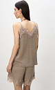 100% linen shorts with lace - BRUSNIKA. Women clothes