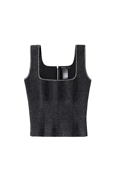 Short lurex corset - BRUSNIKA Women Clothes