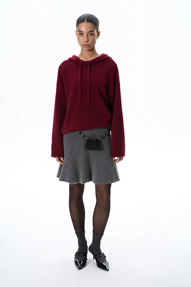 Mini skirt made of fox fur - BRUSNIKA Women Clothes