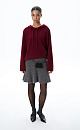 Mini skirt made of fox fur - BRUSNIKA. Women clothes