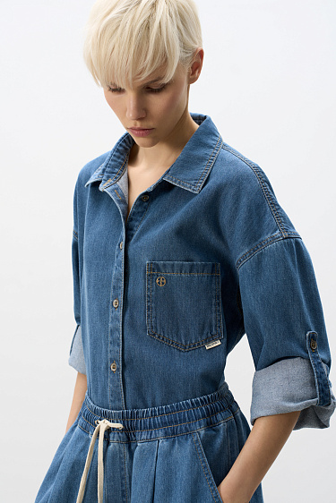 Denim shirt - BRUSNIKA Women Clothes