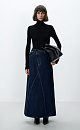Asymmetric denim skirt - BRUSNIKA. Women clothes