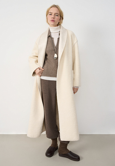 Double-sided sheepskin coat - BRUSNIKA Women Clothes