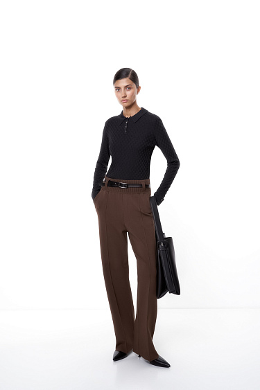 Classic straight-leg trousers - BRUSNIKA Women Clothes
