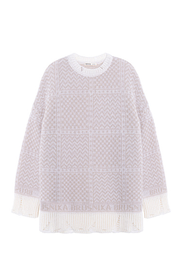 Jacquard pattern jumper - BRUSNIKA Women Clothes