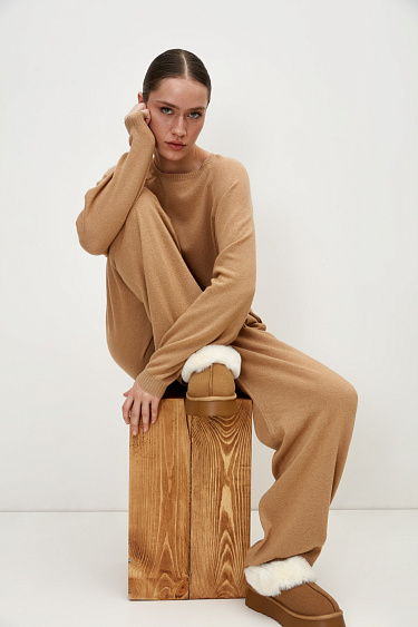 Cashmere and wool knit pants - BRUSNIKA Women Clothes