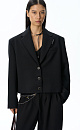 Cropped polyviscose jacket - BRUSNIKA. Women clothes