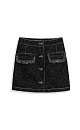 Frayed denim mini skirt - BRUSNIKA. Women clothes