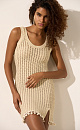 Dress with shell trim - BRUSNIKA. Women clothes