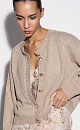 Wool and cashmere cardigan with an Argyle pattern - BRUSNIKA. Women clothes
