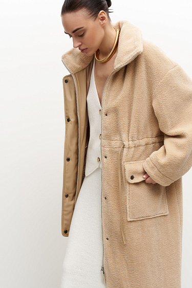 Faux fur coat - BRUSNIKA Women Clothes