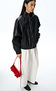 Faux leather bomber jacket - BRUSNIKA. Women clothes