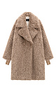 Fur coat with cuffs - BRUSNIKA. Women clothes