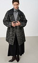 Wool coat with leatherette collar - BRUSNIKA. Women clothes