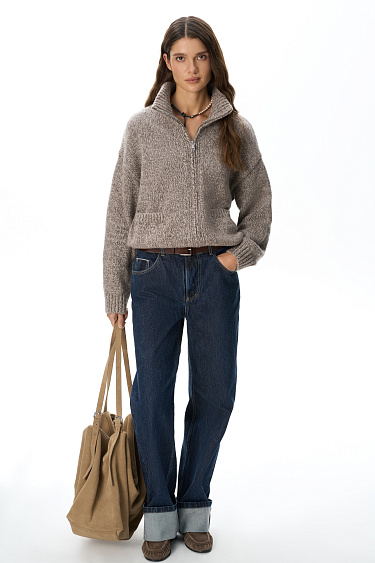 bomber jacket made of extra-fine Merino wool - BRUSNIKA Women Clothes