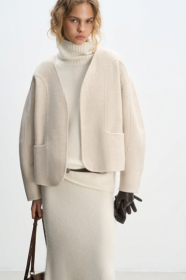 Bomber jacket with round sleeves - BRUSNIKA Women Clothes