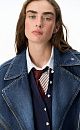 Denim biker jacket - BRUSNIKA. Women clothes