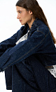 Fringed denim jacket - BRUSNIKA. Women clothes