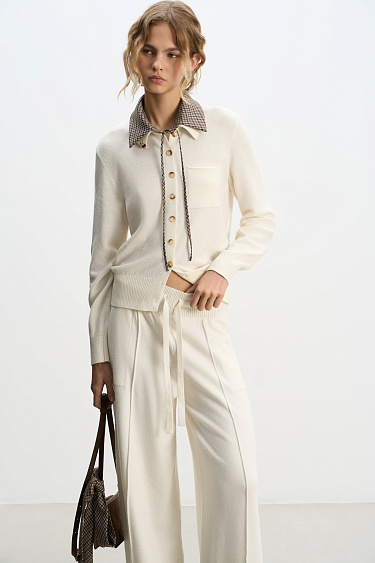 Wide cashmere trousers - BRUSNIKA Women Clothes
