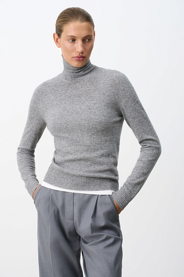 Cashmere and wool turtleneck jumper - BRUSNIKA Women Clothes