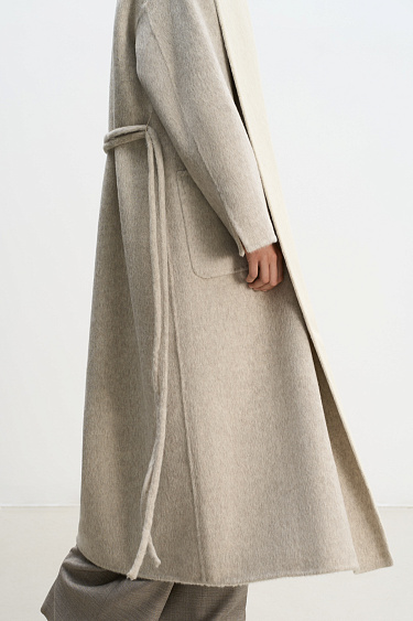 Double-sided robe coat - BRUSNIKA Women Clothes