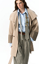 Trench coat with turned-up sleeves - BRUSNIKA. Women clothes