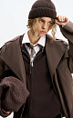 Double‑breasted short trench coat - BRUSNIKA. Women clothes
