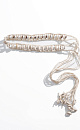 Braided belt with shells - BRUSNIKA. Women clothes