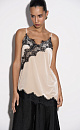 Velvet top with lace - BRUSNIKA. Women clothes