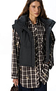 vest with a stand‑up collar and a hood - BRUSNIKA. Women clothes