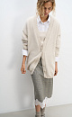 Long fox down cardigan - BRUSNIKA. Women clothes