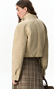 suede jacket with a stand‑up collar - BRUSNIKA. Women clothes