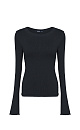 Flared sleeves jumper - BRUSNIKA. Women clothes