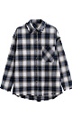 100% cotton plaid shirt - BRUSNIKA. Women clothes