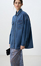 Printed Denim Shirt - BRUSNIKA. Women clothes
