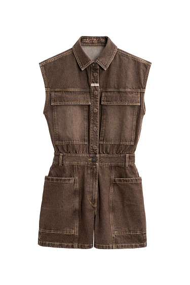 Denim overall with large pockets - BRUSNIKA Women Clothes