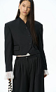 wool jacket with a round collar - BRUSNIKA. Women clothes