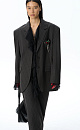 Single-breasted striped jacket - BRUSNIKA. Women clothes